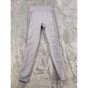 Gymshark Dry Seamless Leggings Womens Medium Gray High Waist Stretch Gym Athlete